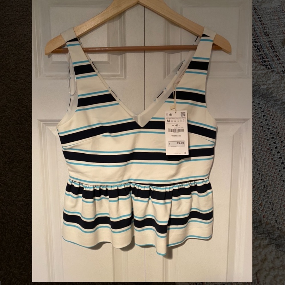 Zara peplum top